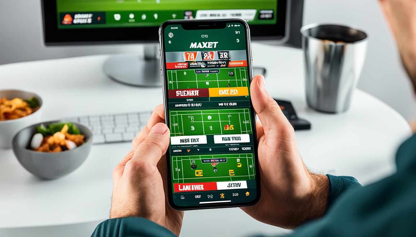 Aplikasi taruhan bola Maxbet mobile